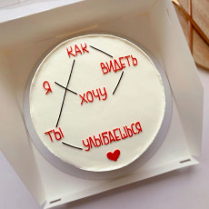 Бенто торт с пожеланием
