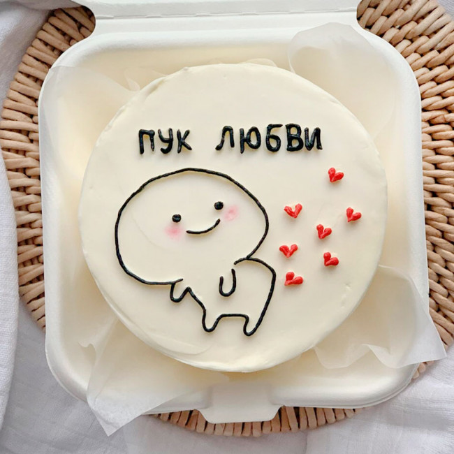 Бенто торт Пук любви
