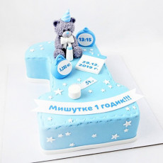 Торт цифра 1 для мальчика