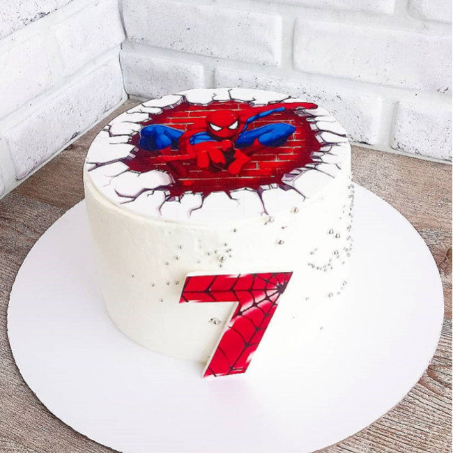 Торт на 7 лет Человек паук