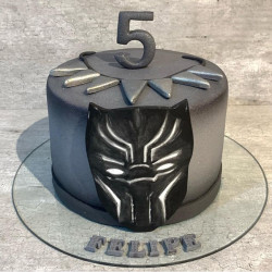 Торт на 5 лет Черная пантера