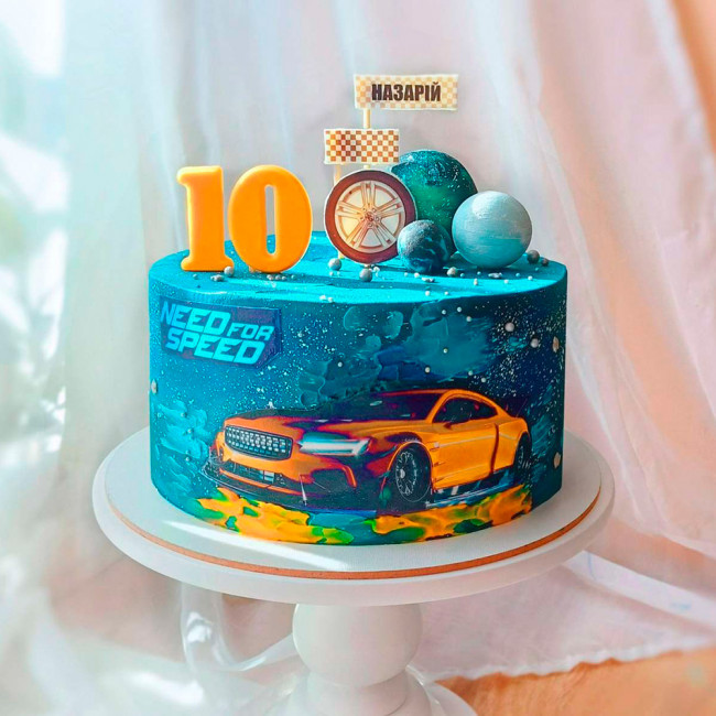 Торт Need for speed для мальчика