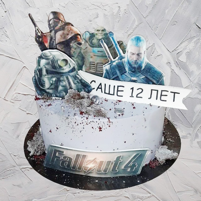Торт Фоллаут 4 на 12 лет мальчику