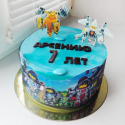 Торт Лего Нексо Найтс на 7 лет