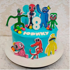 Торт Радужные Друзья на 8 лет