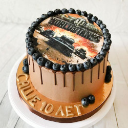 Торт World of Tanks без мастики