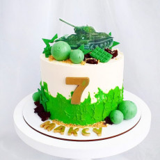 Торт танк для мальчика 7 лет
