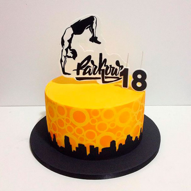 Торт паркур на 18 лет