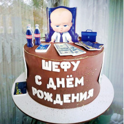 Торт шефу в стиле Босс-молокосос