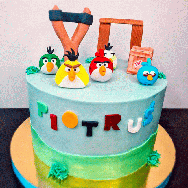 Торт по игре Angry Birds