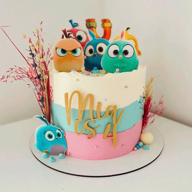 Торт девочке Angry Birds