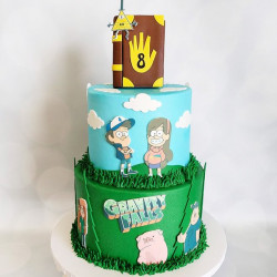 Двухъярусный торт Gravity Falls