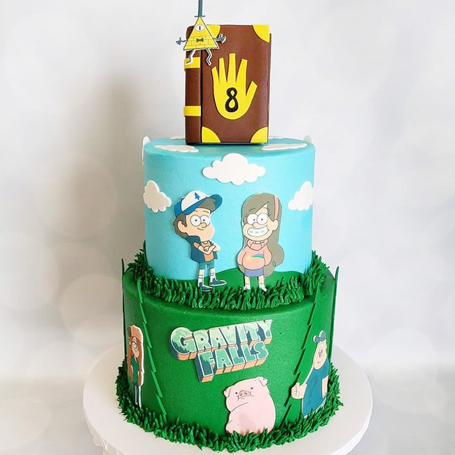 Двухъярусный торт Gravity Falls
