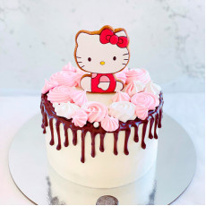 Торт Hello Kitty без мастики