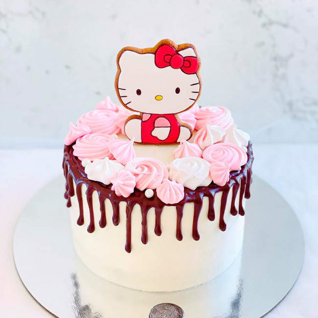 Торт Hello Kitty без мастики