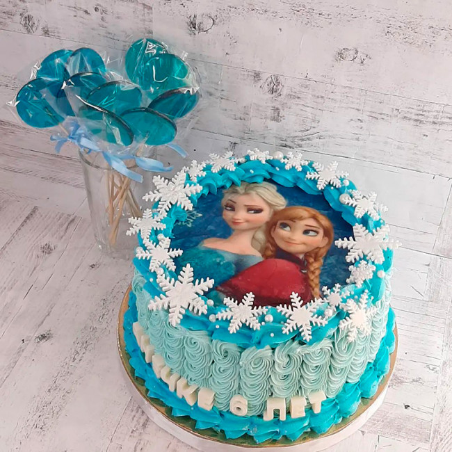 Торт холодное сердце без мастики