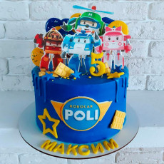 Торт машинки Робокар