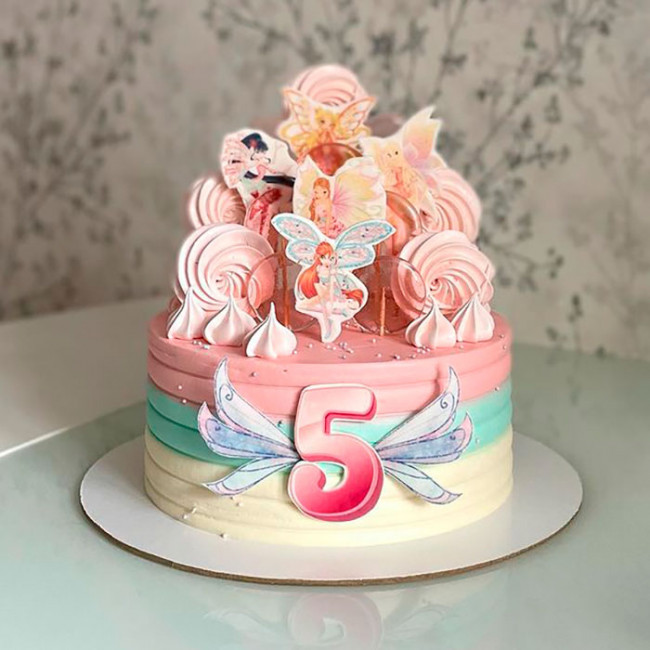 Торт феи Winx на 5 лет