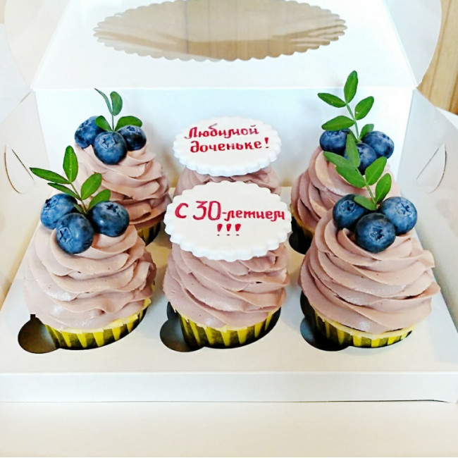 Капкейки на юбилей дочке 30 лет