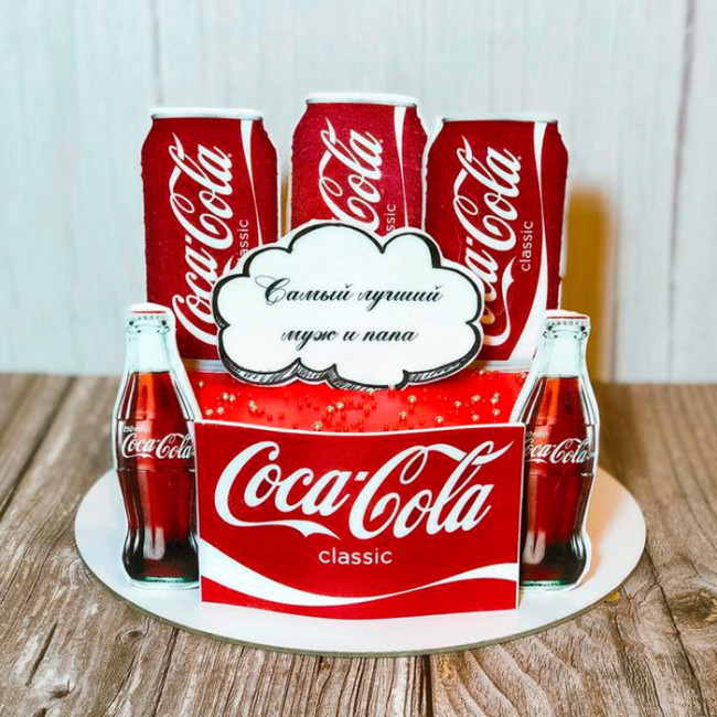 Торт в стиле Coca-Cola
