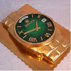 Торт в виде часов Rolex