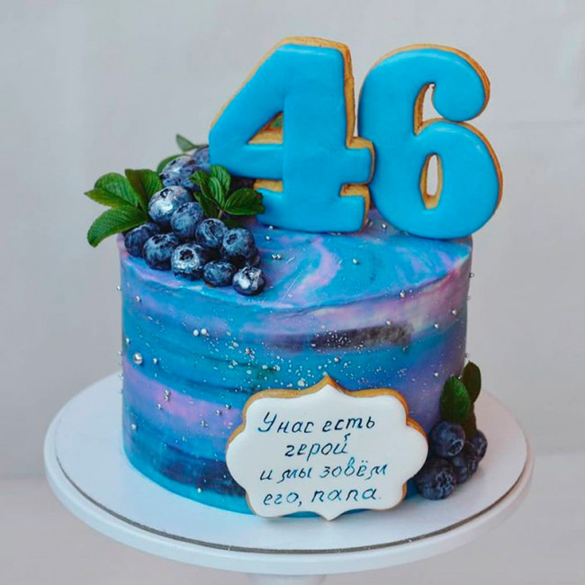 Торт на 46 лет мужчине