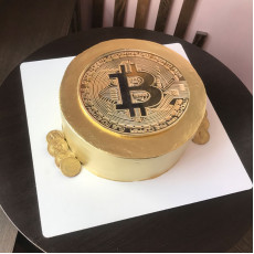 Торт Золотой Биткоин