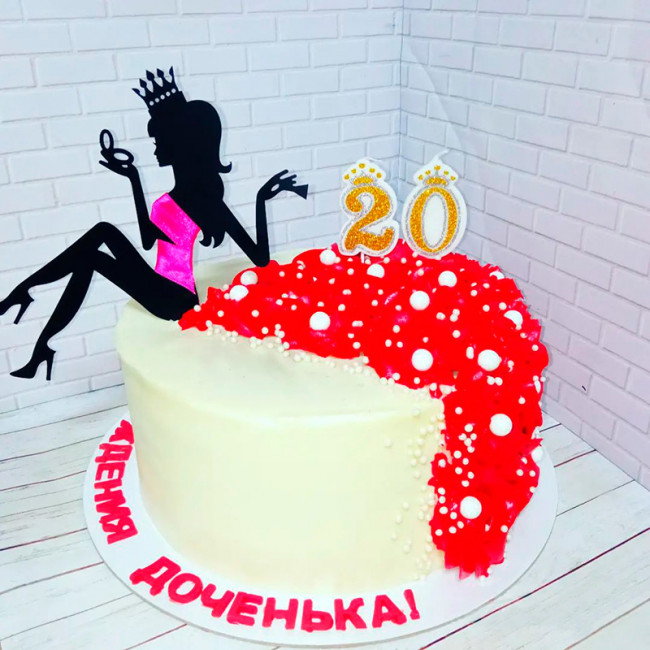 Торт на 20 лет дочери