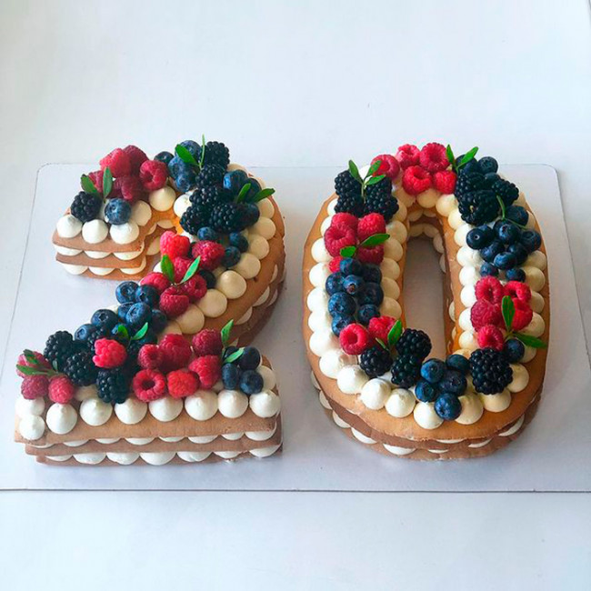 Торт 20 лет цифрами