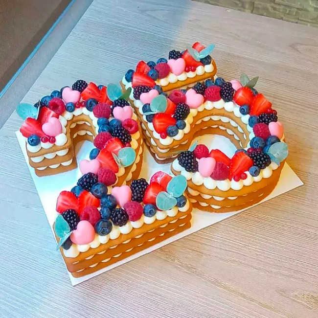 Торт цифра 25