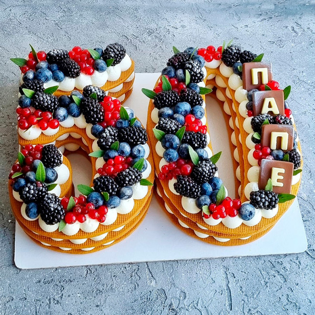 Торт цифра 50
