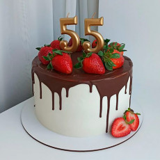 Торт маме на юбилей 55 лет