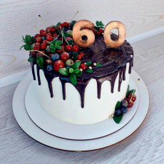 Торт на 60 лет без мастики
