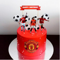 Торт с футболистами Manchester United