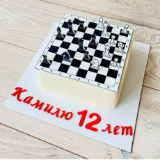 Торт шахматы без мастики