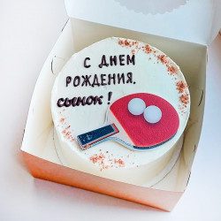 Торт Ракетка для настольного тенниса