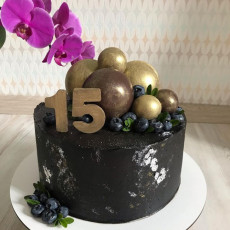 Черный торт 15 лет