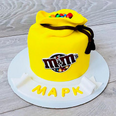 Торт мешочек M&M's