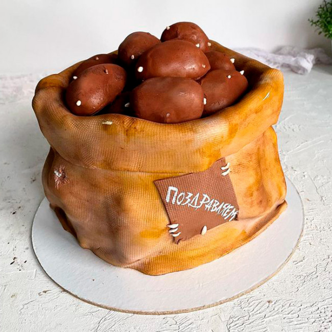 Торт мешочек с картошкой