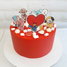 Торт с персонажами BT21 от БТС