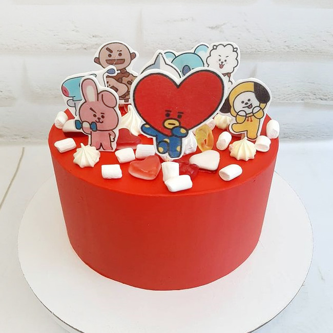Торт с персонажами BT21 от БТС