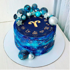 Космический торт знак зодиака Овен