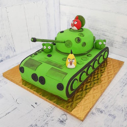 Детский торт с танком