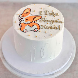 Торт Корги без мастики